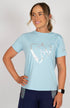 Youth BARE Silver Logo T-Shirt - Light Blue